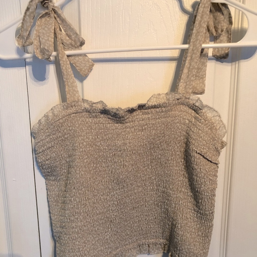 Smocked crop top Abrcrombie